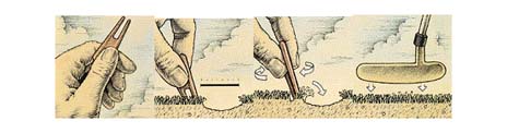How to repair a pitch mark